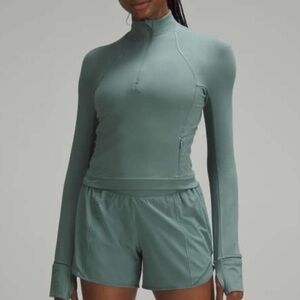 Lululemon Its Rulu Cropped Half Zip